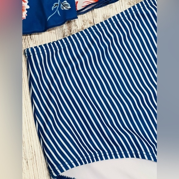 Women Peplum Bikini/Tankini High Waisted 2 Piece Set - Ferbia - Picture 7 of 12